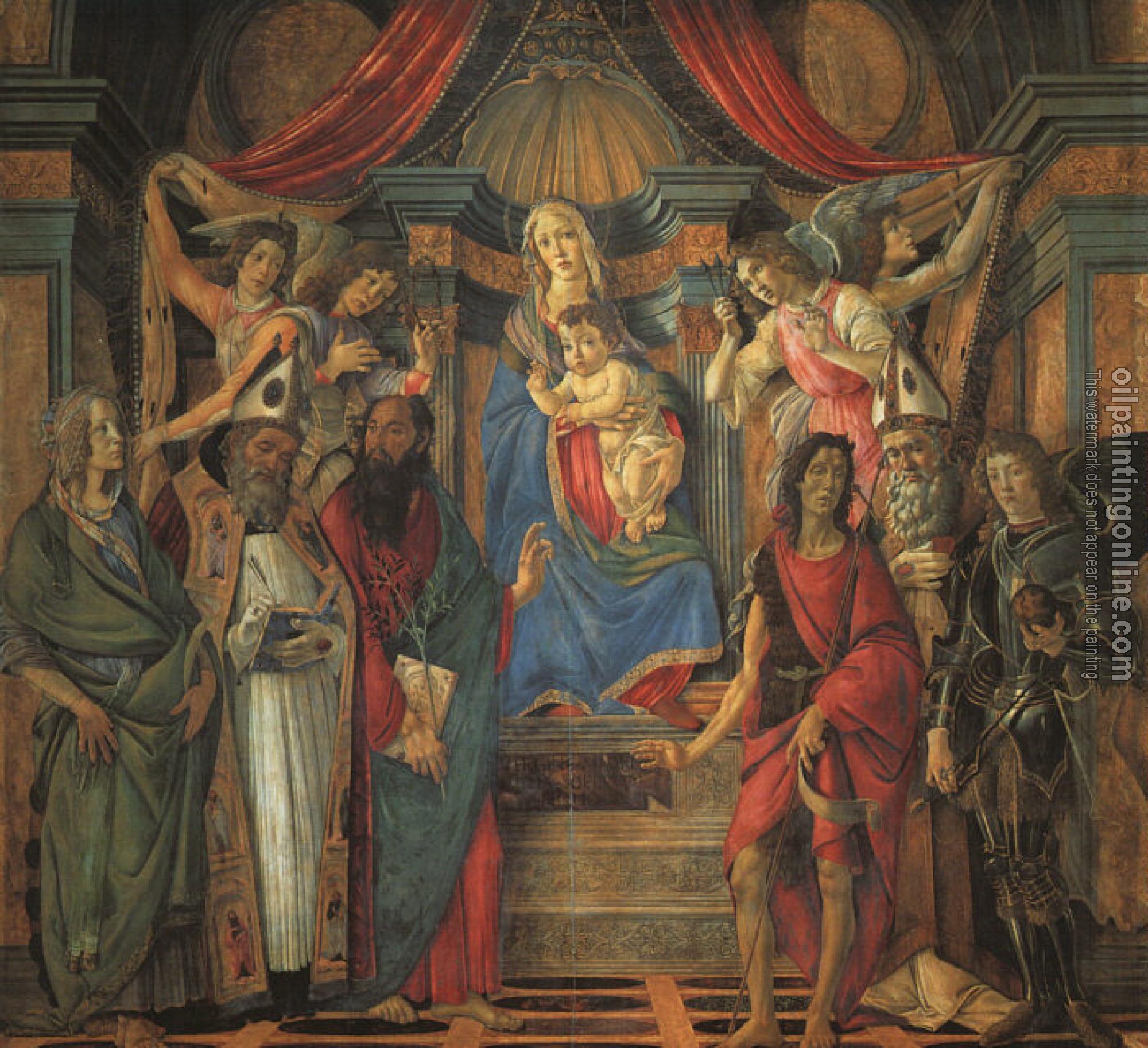 Botticelli, Sandro - San Barnaba Altarpiece (Madonna Enthroned with Saints)